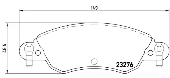 P 61 070 BREMBO Комплект тормозных колодок, дисковый тормоз (фото 1)
