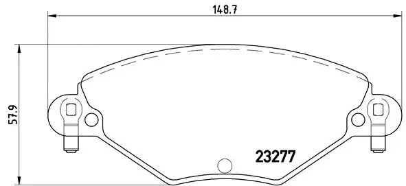 P 61 071 BREMBO Комплект тормозных колодок, дисковый тормоз (фото 1)