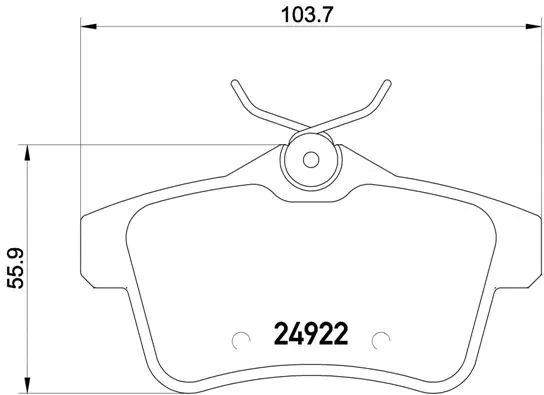 P 61 114X BREMBO Комплект тормозных колодок, дисковый тормоз (фото 1)