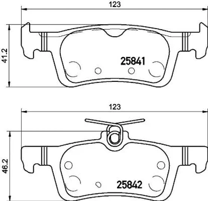 P 61 121 BREMBO Комплект тормозных колодок, дисковый тормоз (фото 1)