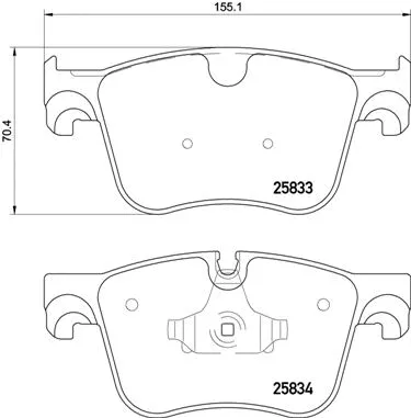 P 61 123 BREMBO Комплект тормозных колодок, дисковый тормоз (фото 1)