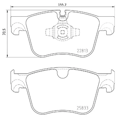 P 61 135 BREMBO Комплект тормозных колодок, дисковый тормоз (фото 1)