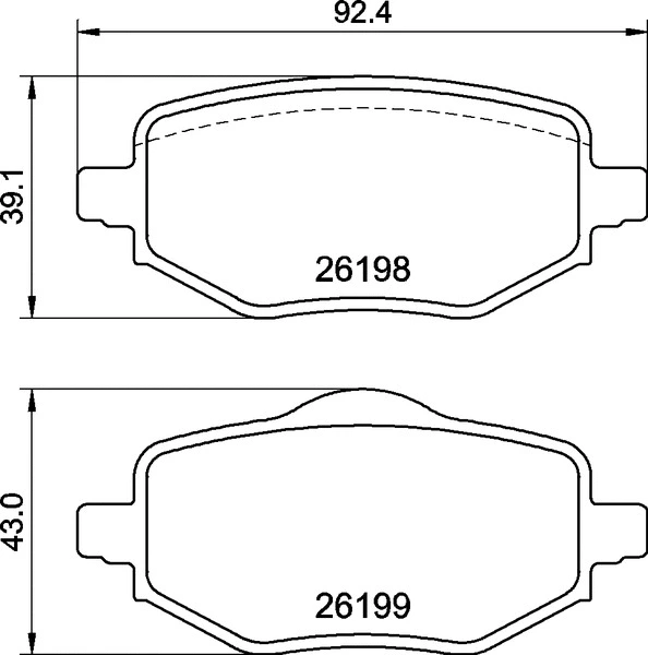 P 61 140 BREMBO Комплект тормозных колодок, дисковый тормоз (фото 1)