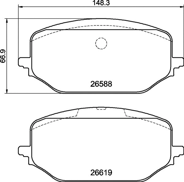 P 61 142 BREMBO Комплект тормозных колодок, дисковый тормоз (фото 1)