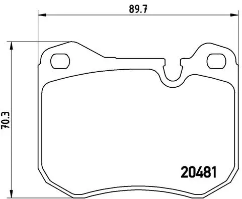 P 65 002 BREMBO Комплект тормозных колодок, дисковый тормоз (фото 1)