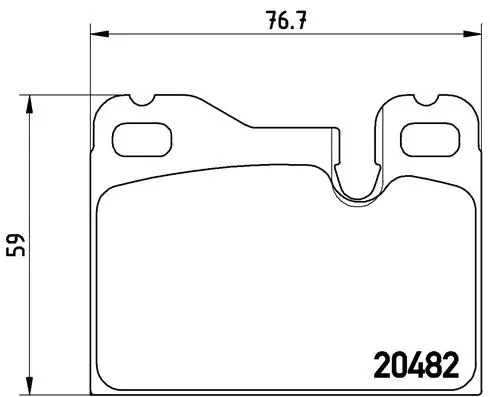 P 65 003 BREMBO Комплект тормозных колодок, дисковый тормоз (фото 1)