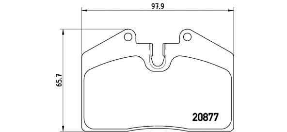 P 65 004 BREMBO Комплект тормозных колодок, дисковый тормоз (фото 1)