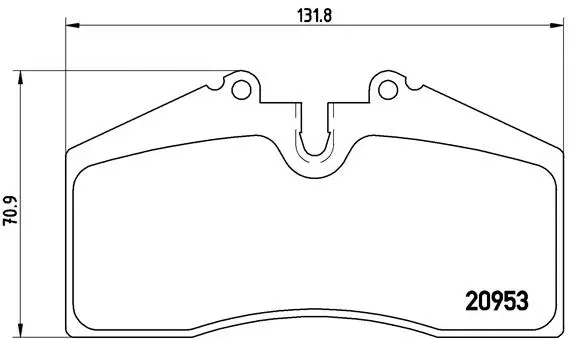 P 65 005 BREMBO Комплект тормозных колодок, дисковый тормоз (фото 1)