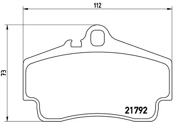 P 65 008 BREMBO Комплект тормозных колодок, дисковый тормоз (фото 1)