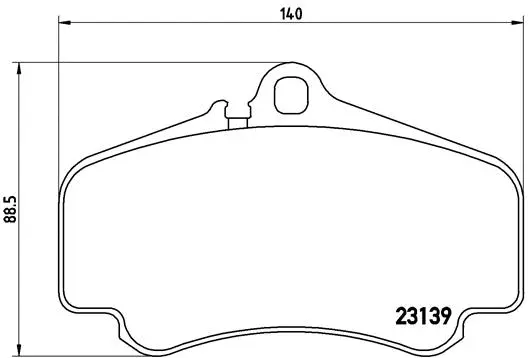 P 65 011 BREMBO Комплект тормозных колодок, дисковый тормоз (фото 1)