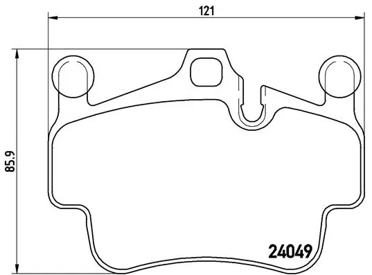 P 65 014 BREMBO Комплект тормозных колодок, дисковый тормоз (фото 1)