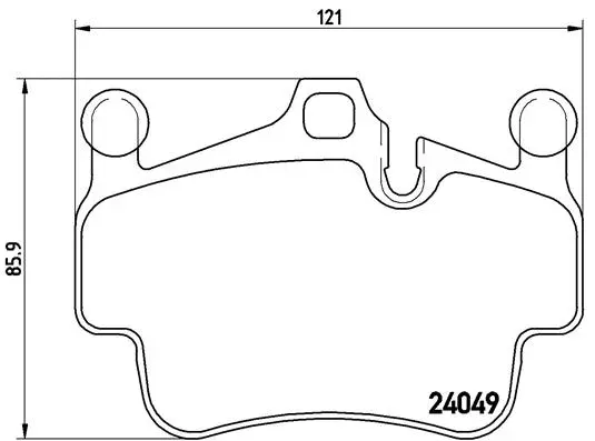 P 65 015 BREMBO Комплект тормозных колодок, дисковый тормоз (фото 1)