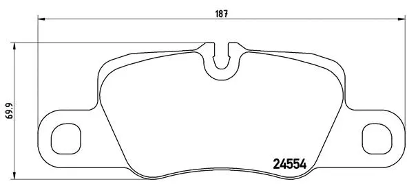 P 65 023 BREMBO Комплект тормозных колодок, дисковый тормоз (фото 1)