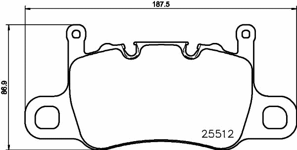 P 65 037 BREMBO Комплект тормозных колодок, дисковый тормоз (фото 1)
