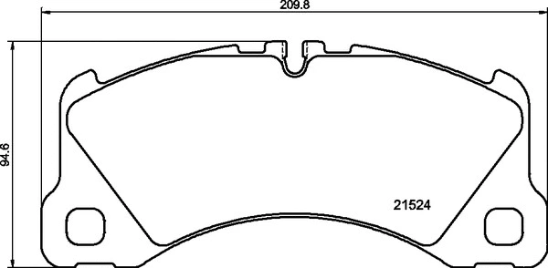 P 65 046 BREMBO Комплект тормозных колодок, дисковый тормоз (фото 1)