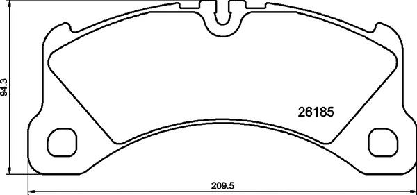 P 65 047 BREMBO Комплект тормозных колодок, дисковый тормоз (фото 1)