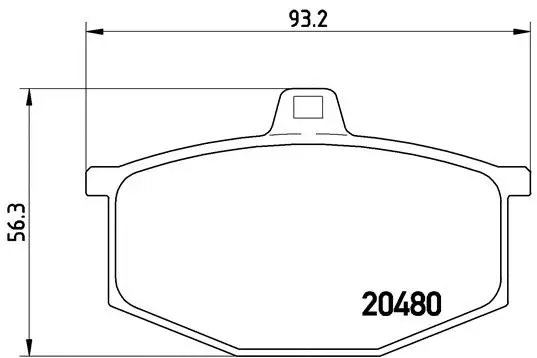 P 68 005 BREMBO Комплект тормозных колодок, дисковый тормоз (фото 1)