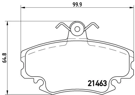 P 68 008 BREMBO Комплект тормозных колодок, дисковый тормоз (фото 1)