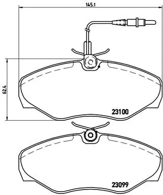 P 68 026 BREMBO Комплект тормозных колодок, дисковый тормоз (фото 1)