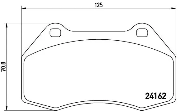 P 68 036 BREMBO Комплект тормозных колодок, дисковый тормоз (фото 1)