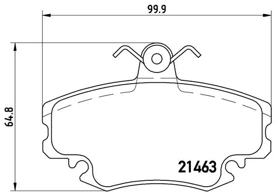 P 68 038 BREMBO Комплект тормозных колодок, дисковый тормоз (фото 1)