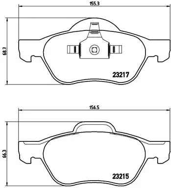 P 68 048X BREMBO Комплект тормозных колодок, дисковый тормоз (фото 1)