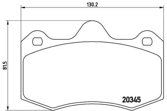 P 68 051 BREMBO Комплект тормозных колодок, дисковый тормоз (фото 1)