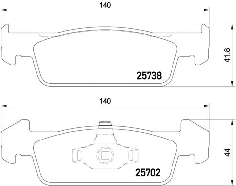 P 68 060 BREMBO Комплект тормозных колодок, дисковый тормоз (фото 1)