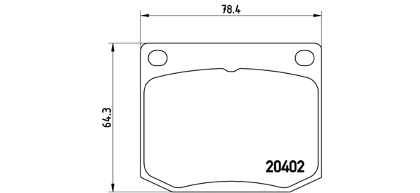 P 71 002 BREMBO Комплект тормозных колодок, дисковый тормоз (фото 1)