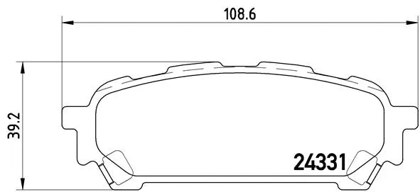P 78 014 BREMBO Комплект тормозных колодок, дисковый тормоз (фото 1)