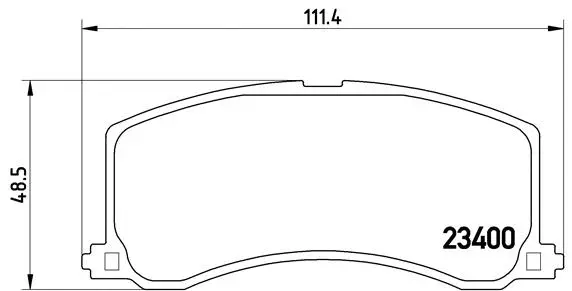 P 79 010 BREMBO Комплект тормозных колодок, дисковый тормоз (фото 1)