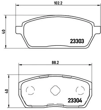 P 79 017 BREMBO Комплект тормозных колодок, дисковый тормоз (фото 1)