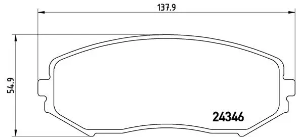 P 79 018 BREMBO Комплект тормозных колодок, дисковый тормоз (фото 1)