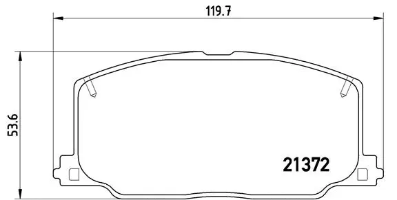 P 83 016 BREMBO Комплект тормозных колодок, дисковый тормоз (фото 1)