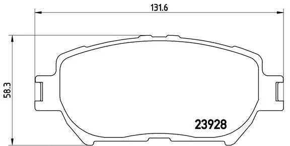 P 83 062 BREMBO Комплект тормозных колодок, дисковый тормоз (фото 1)