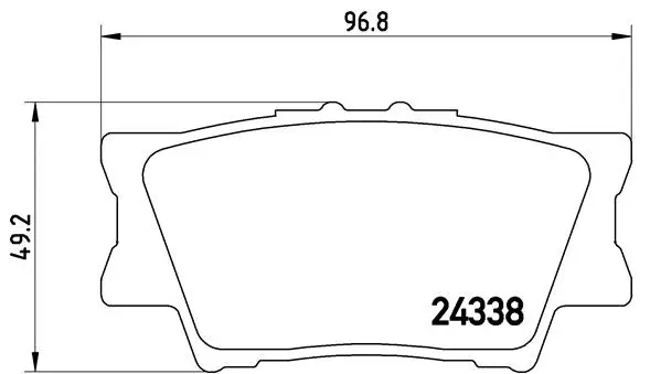 P 83 089 BREMBO Комплект тормозных колодок, дисковый тормоз (фото 1)