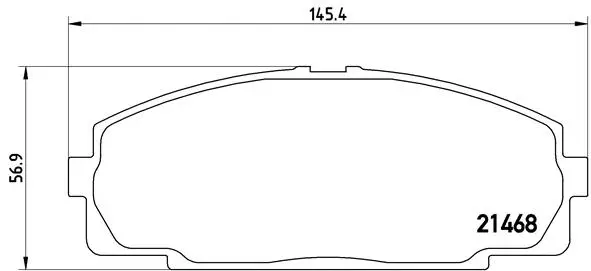 P 83 092 BREMBO Комплект тормозных колодок, дисковый тормоз (фото 1)