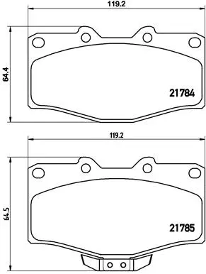 P 83 095 BREMBO Комплект тормозных колодок, дисковый тормоз (фото 1)