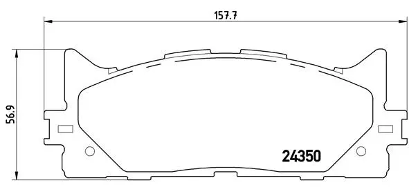 P 83 117 BREMBO Комплект тормозных колодок, дисковый тормоз (фото 1)