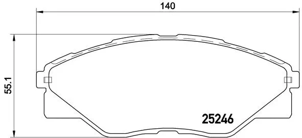 P 83 137 BREMBO Комплект тормозных колодок, дисковый тормоз (фото 1)