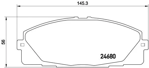 P 83 139 BREMBO Комплект тормозных колодок, дисковый тормоз (фото 1)