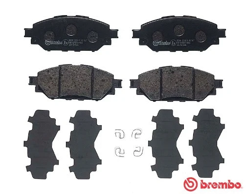 P 83 167 BREMBO Комплект тормозных колодок, дисковый тормоз (фото 2)