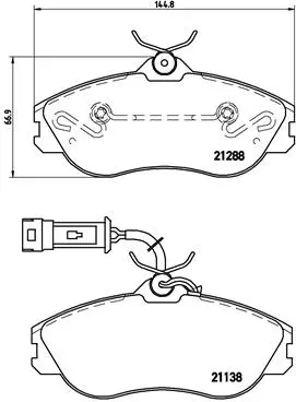 P 85 018 BREMBO Комплект тормозных колодок, дисковый тормоз (фото 1)