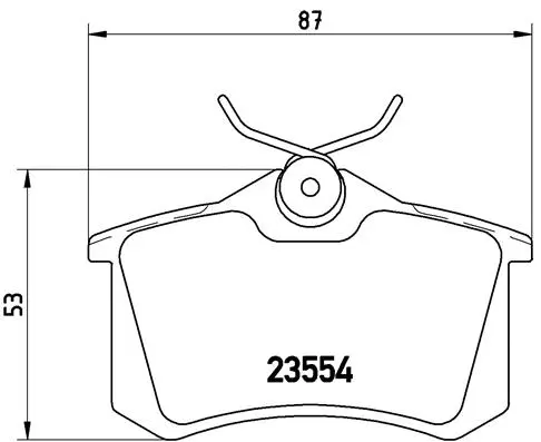 P 85 020 BREMBO Комплект тормозных колодок, дисковый тормоз (фото 1)