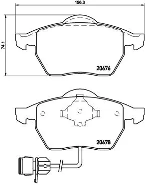 P 85 026 BREMBO Комплект тормозных колодок, дисковый тормоз (фото 1)