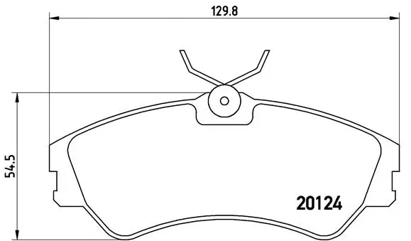 P 85 028 BREMBO Комплект тормозных колодок, дисковый тормоз (фото 1)