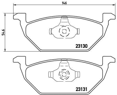 P 85 041X BREMBO Комплект тормозных колодок, дисковый тормоз (фото 1)