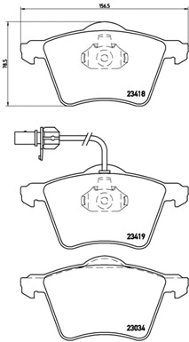 P 85 062 BREMBO Комплект тормозных колодок, дисковый тормоз (фото 1)