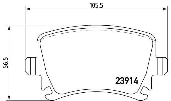 P 85 073 BREMBO Комплект тормозных колодок, дисковый тормоз (фото 1)