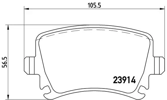 P 85 095 BREMBO Комплект тормозных колодок, дисковый тормоз (фото 1)